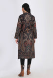 Shahnooor black Kani Jamavar Long Coat Outer Jacket