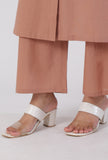Set Of 2-Copper Cotton A-Line Kurta With Copper Cotton Flared Pants