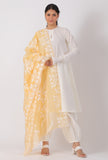 Royal Yellow Chickoo Net  Dupatta