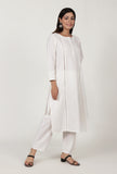 White Moti Handwork Cotton Kurta
