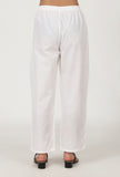 White Cotton Women Pant