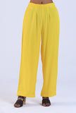 Yellow Color Vneck Co-ord Set