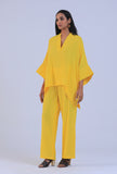 Yellow Color Vneck Top