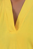Yellow Color Vneck Top