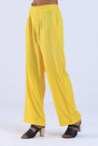 Yellow Color Women Pant