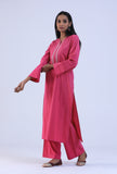 Set Of 2: Pink Cotton Kurta & Pant Set