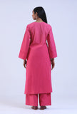 Set Of 2: Pink Cotton Kurta & Pant Set