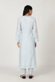 Women Grey Cotton Kurta
