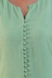 Set Of 2: Green Cotton Kurta with Pant & Dupatta Set