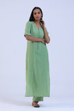 Women Green Cotton Kurta