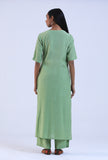 Women Green Cotton Kurta