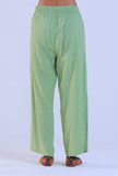 Women Green Cotton Pant