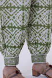 Green Color Cotton Block Printed Pant