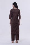 Block Printed Green Color Cotton Kurta