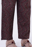 Woody Brown & White Cotton Block Printed Pant