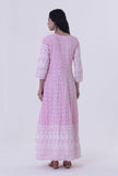 Set Of 2: Pink Cotton Chikankari Kurta & Dupatta Set