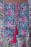 Set Of 2: Multicolor Motif Cotton Kurta & Pant Set