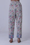 Multicolor Motif Cotton Pant