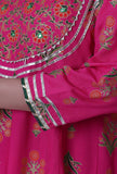 Cerise Pink Cotton Rayon Kurta