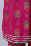 Cerise Pink Cotton Rayon Kurta