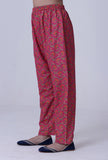 Cerise Pink Cotton Rayon Pant