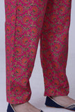 Cerise Pink Cotton Rayon Pant