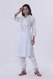 White Lurex Kurta