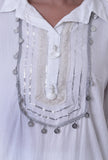 White Lurex Kurta