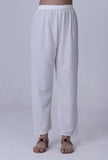 Set Of 3: White Cotton Chikankari Laces Kurta With Pant & Dupatta Set