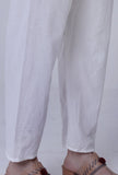 Set Of 2: White Cotton Chikankari Laces Kurta With Pant