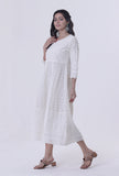Chikankari White Cotton Kurta