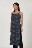 Ajrakh Printed blue Color Cotton Slip