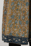 Ajrakh Printed Brown Cotton Anarkali