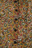 Ajrakh Printed Yellow Cotton Anarkali