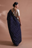 Navy Blue Color Cotton Embroidered Dupatta