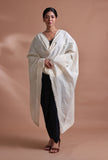 Off White Color Cotton Embroidered Dupatta