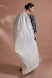 Off White Color Cotton Embroidered Dupatta