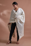 Off White Color Cotton Embroidered Dupatta