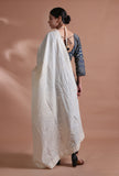 Off White Color Cotton Embroidered Dupatta