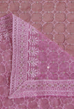 Light Pink Color Silk Organza Embroidered Dupatta