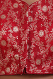 Maroon Color Raw Silk Embroidered Blouse