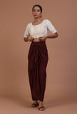 Off White Color Cotton Chikankari Blouse