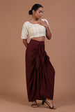Off White Color Cotton Chikankari Blouse