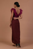 Light Purple Color Organza Plain Blouse