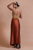 Golden Color Raw Silk Sitara Work Blouse