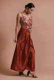 Red Color Raw Silk Sitara Work Blouse