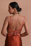 Pink Color Raw Silk Sitara Work Blouse