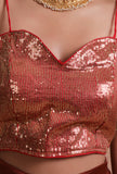 Pink Color Raw Silk Sitara Work Blouse