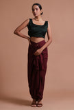 Black Color raw Silk Plain Blouse