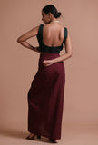 Black Color raw Silk Plain Blouse